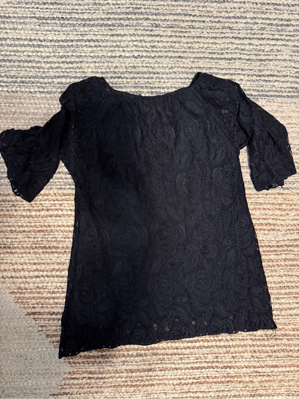 Black Lace Women's Blouse